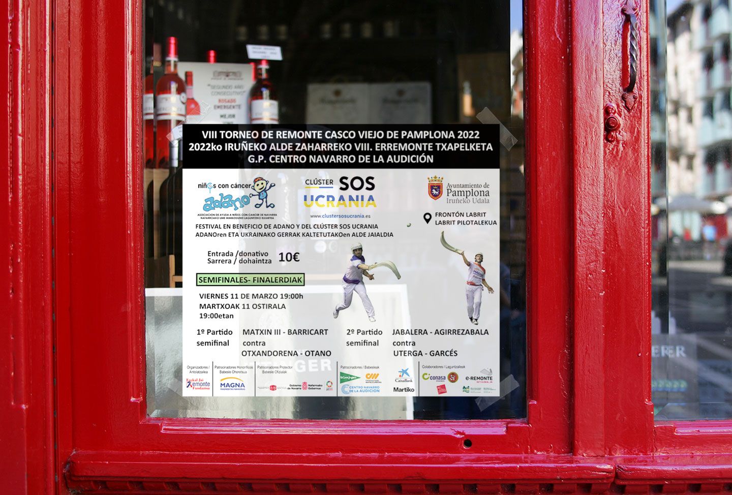 En este momento estás viendo VIII Torneo de Remonte Casco Viejo de Pamplona – Solidario ADANO y CLÚSTER SOS UCRANIA